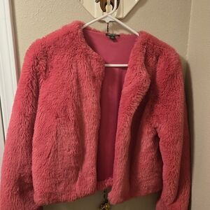 Pink Faux Fur Jacket